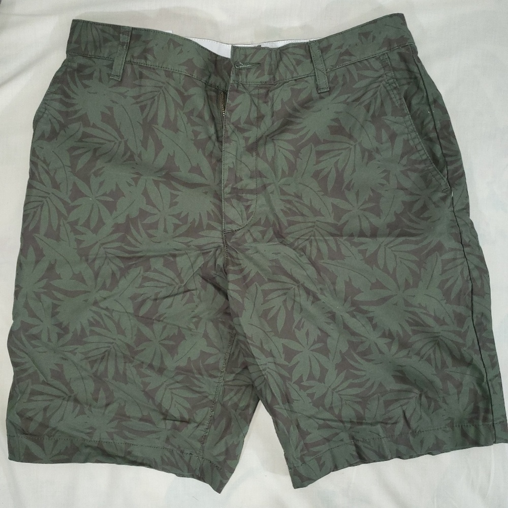 DOCKERS casual print Flat Front shorts